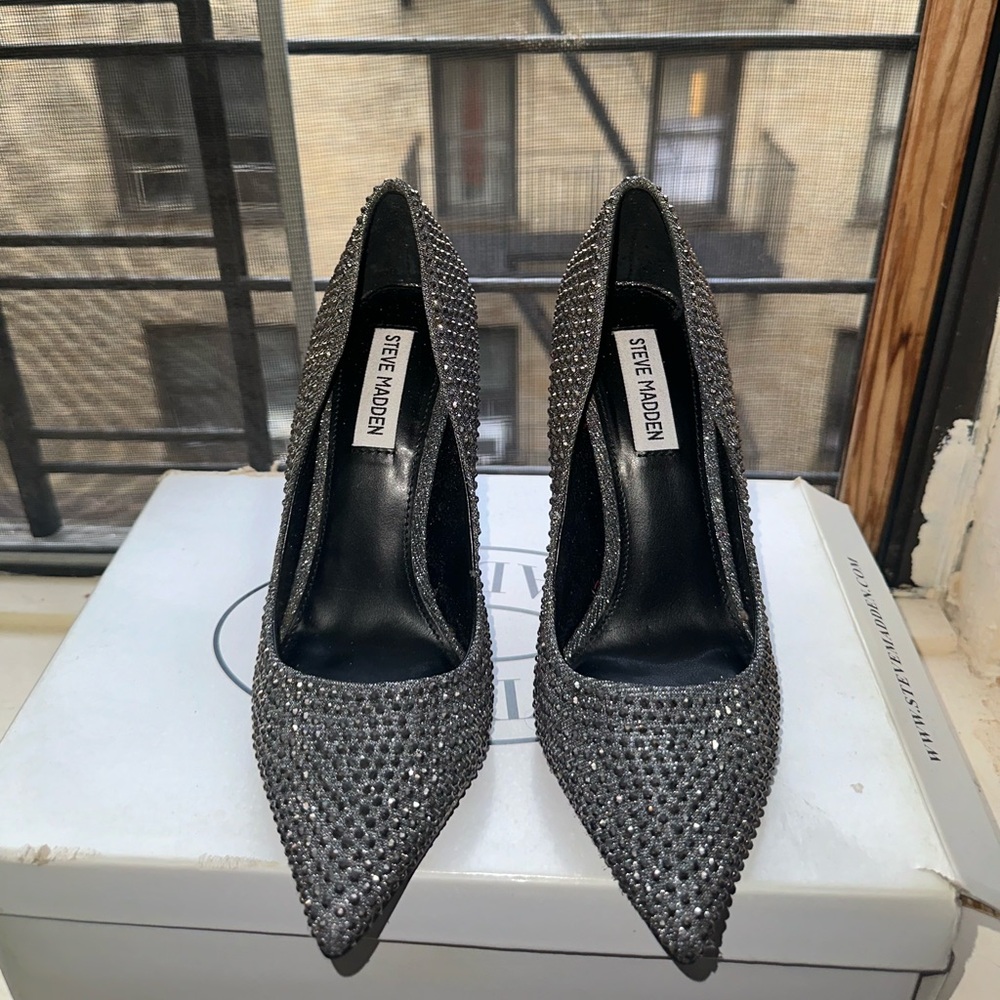Steve Madden Rhinestone heels - Picture 2 of 7